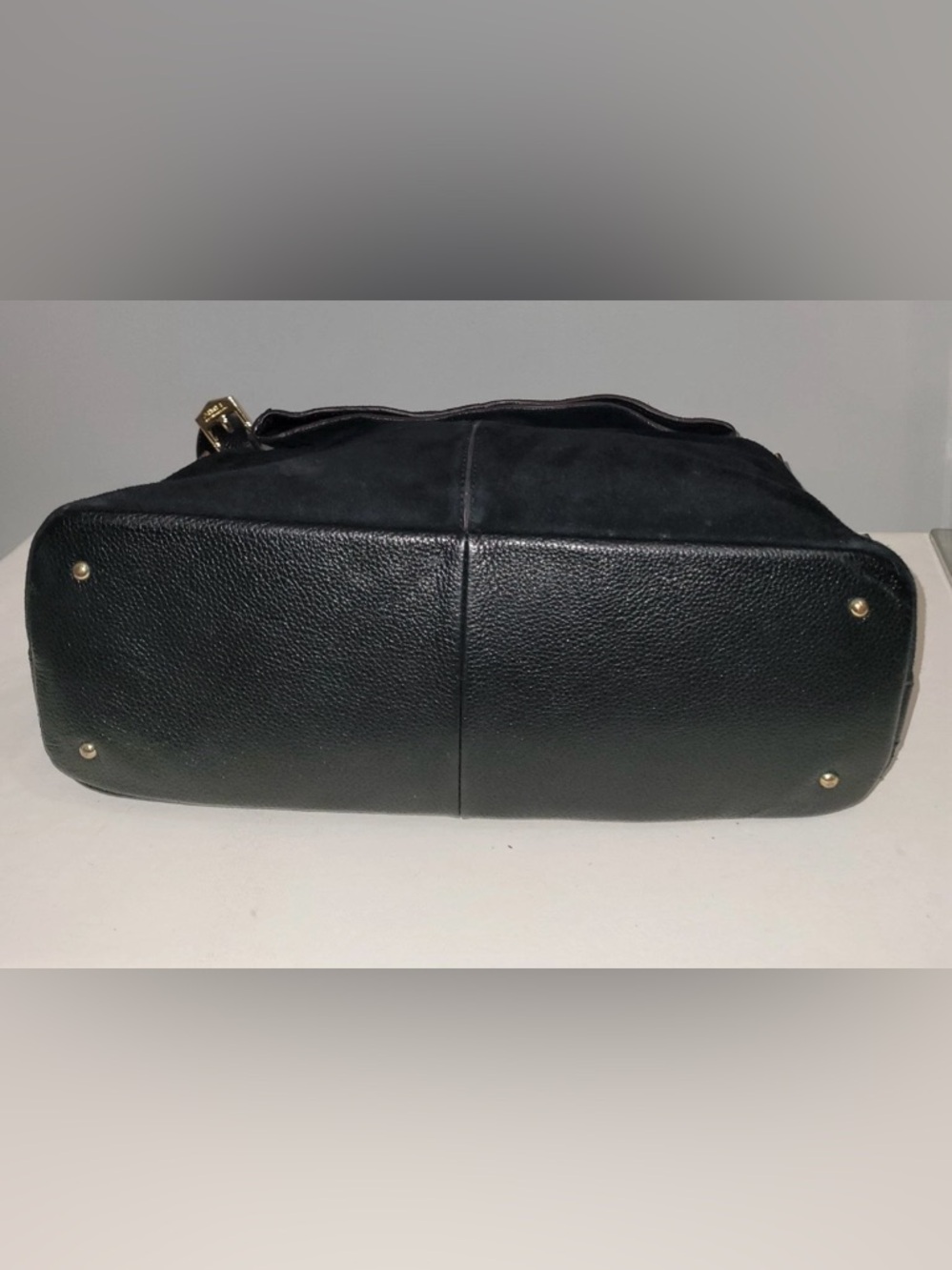 Aimee Kestenberg Black Suede & Leather Hobo Shoulder Bag - Picture 8 of 16